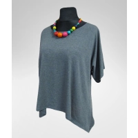 Tunika Anette z wydłużonymi bokami - dla puszystej